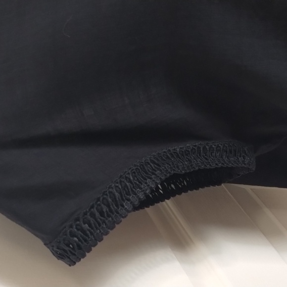 Mod Ref Button Down Top black short sleeve with cuff detail collared - Picture 2 of 10